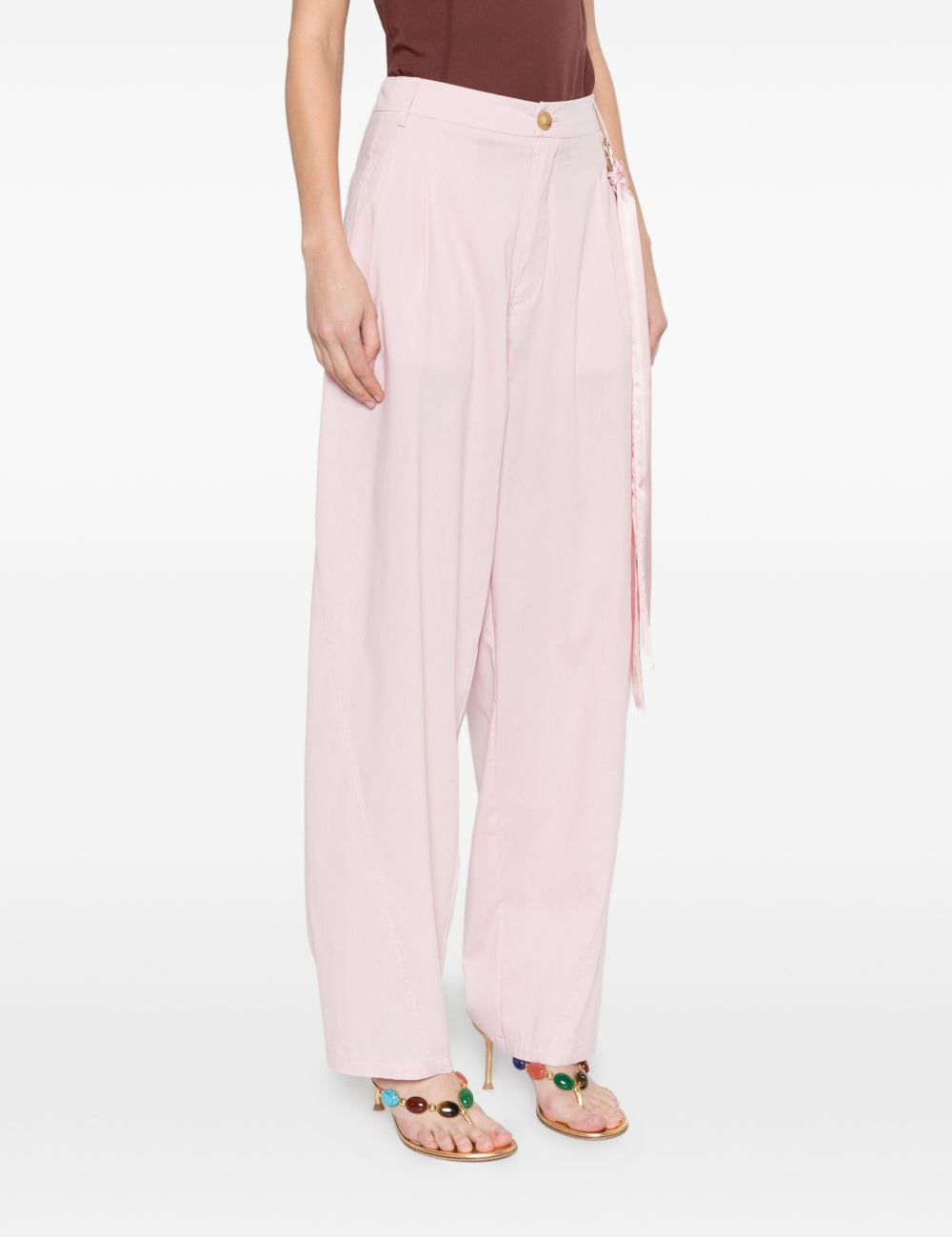 Pantaloni a gamba larga phebe in rosa Darkpark - uomo 