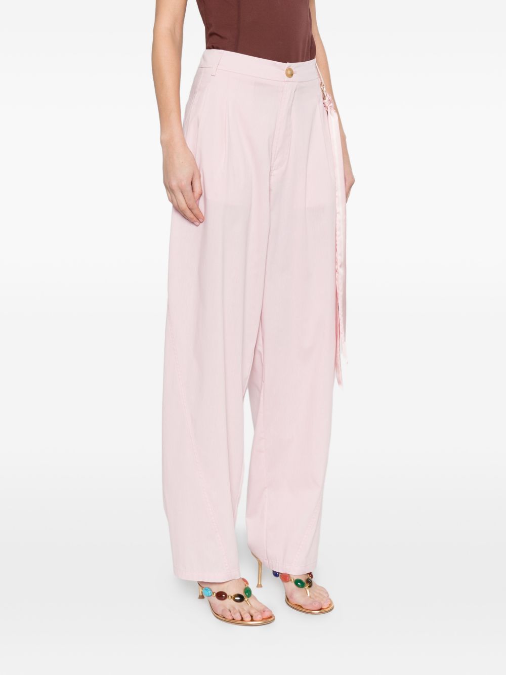 Pantaloni a gamba larga phebe in rosa Darkpark - uomo 