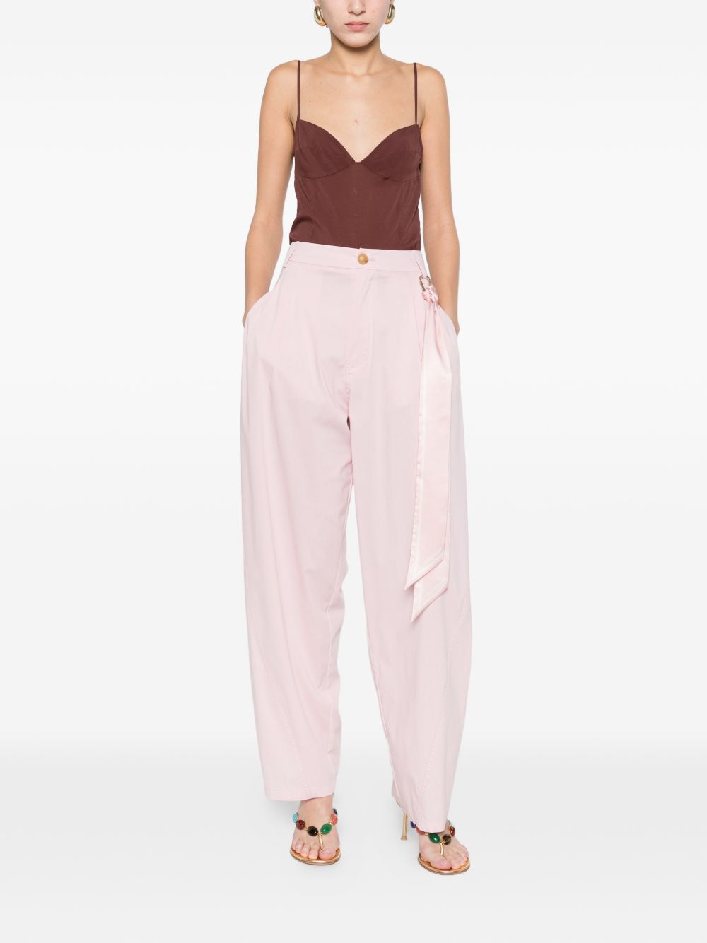 Pantaloni a gamba larga phebe in rosa Darkpark - uomo 