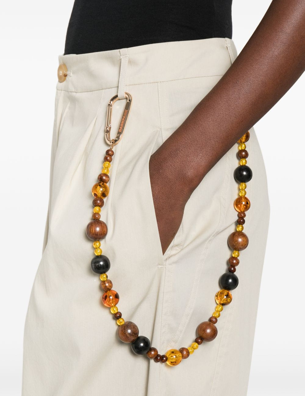 Pantaloni con perline in beige Darkpark - donna 
