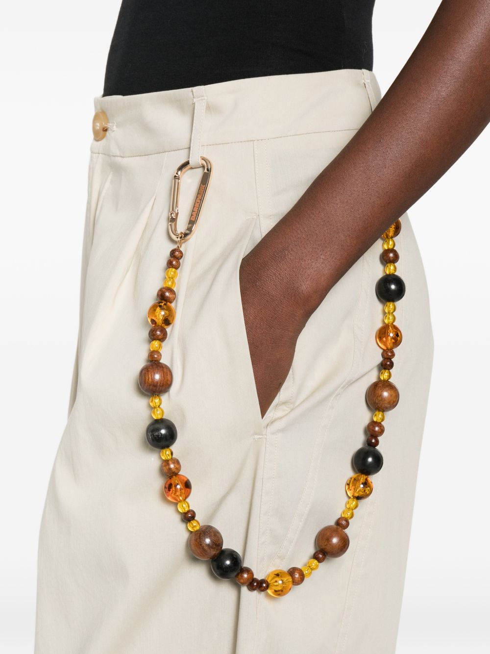 Pantaloni con perline in beige Darkpark - donna 