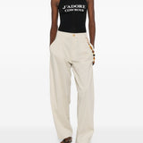 Pantaloni con perline in beige Darkpark - donna 