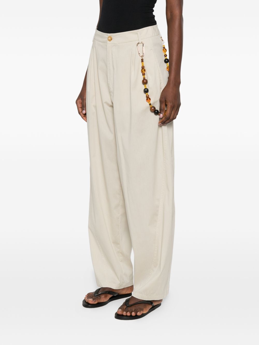 Pantaloni con perline in beige Darkpark - donna 