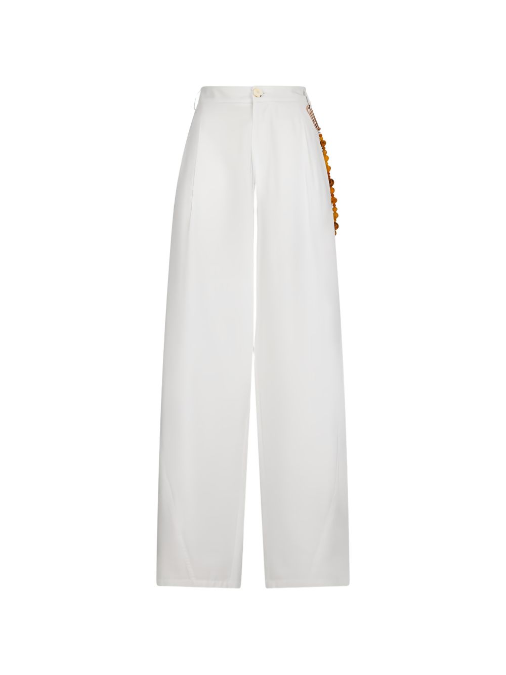 Pantaloni Phebe a gamba ampia in bianco Darkpark - donna 