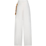 Pantaloni Phebe a gamba ampia in bianco Darkpark - donna 