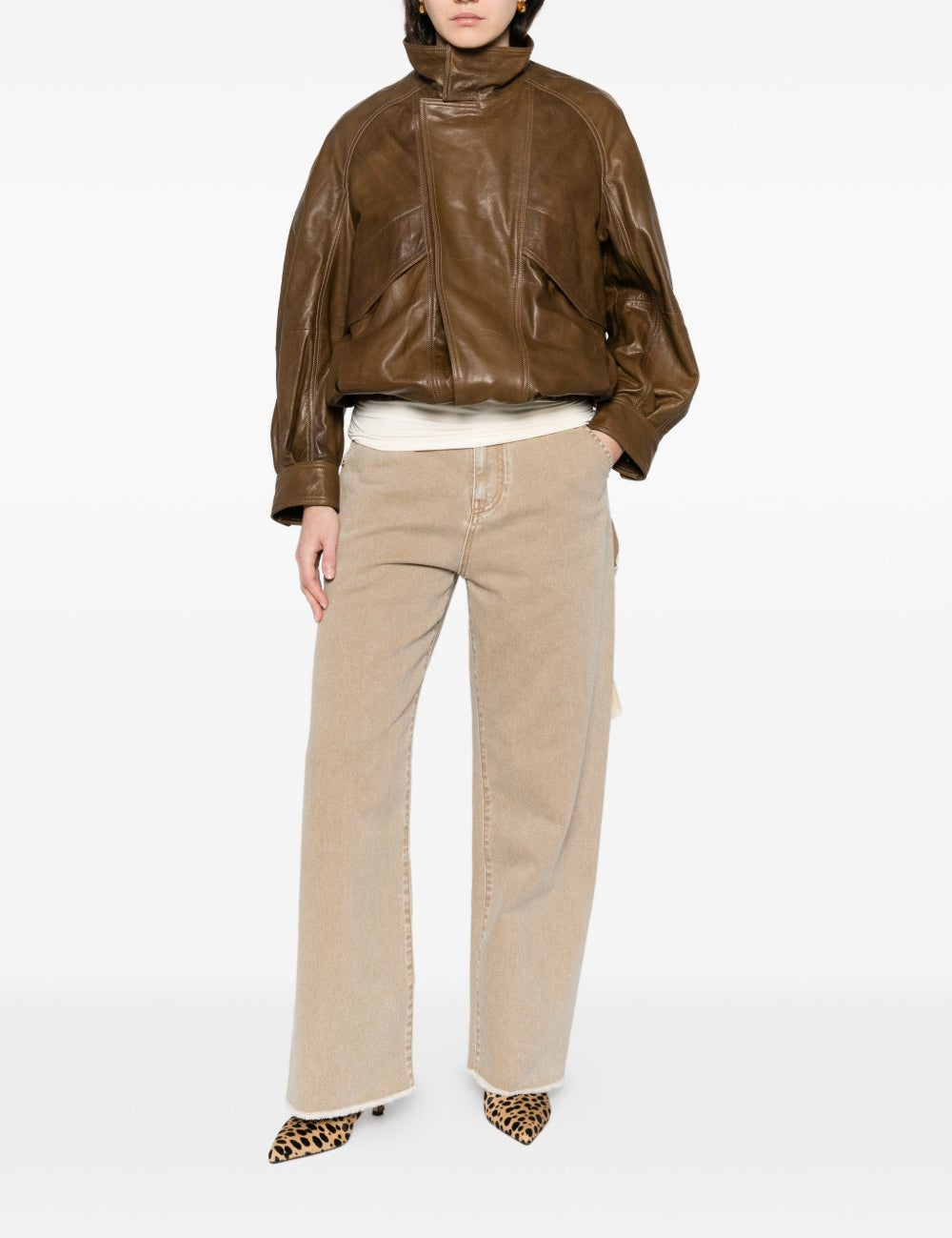 Jeans Sienna con orlo sfrangiato in beige Darkpark - donna 