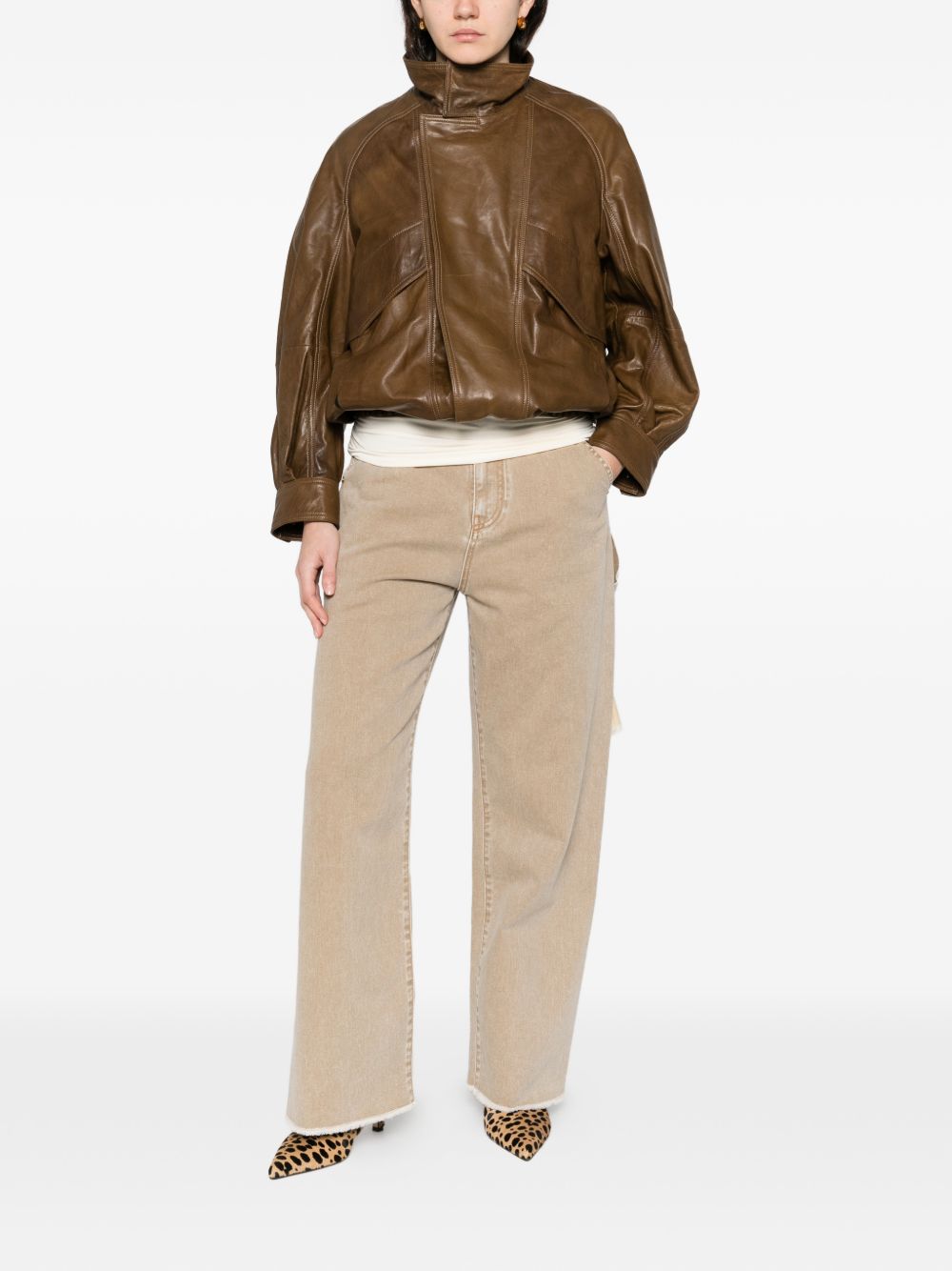 Jeans Sienna con orlo sfrangiato in beige Darkpark - donna 