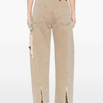 Jeans Sienna con orlo sfrangiato in beige Darkpark - donna 
