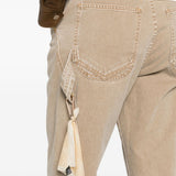 Jeans Sienna con orlo sfrangiato in beige Darkpark - donna 
