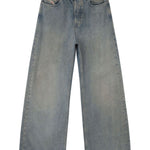 Jeans a vita bassa e gamba larga in blu Diesel - donna 