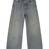 Jeans a vita bassa e gamba larga in blu Diesel - donna 