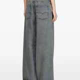 Jeans a vita bassa e gamba larga in blu Diesel - donna 