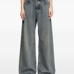 Jeans a vita bassa e gamba larga in blu Diesel - donna 