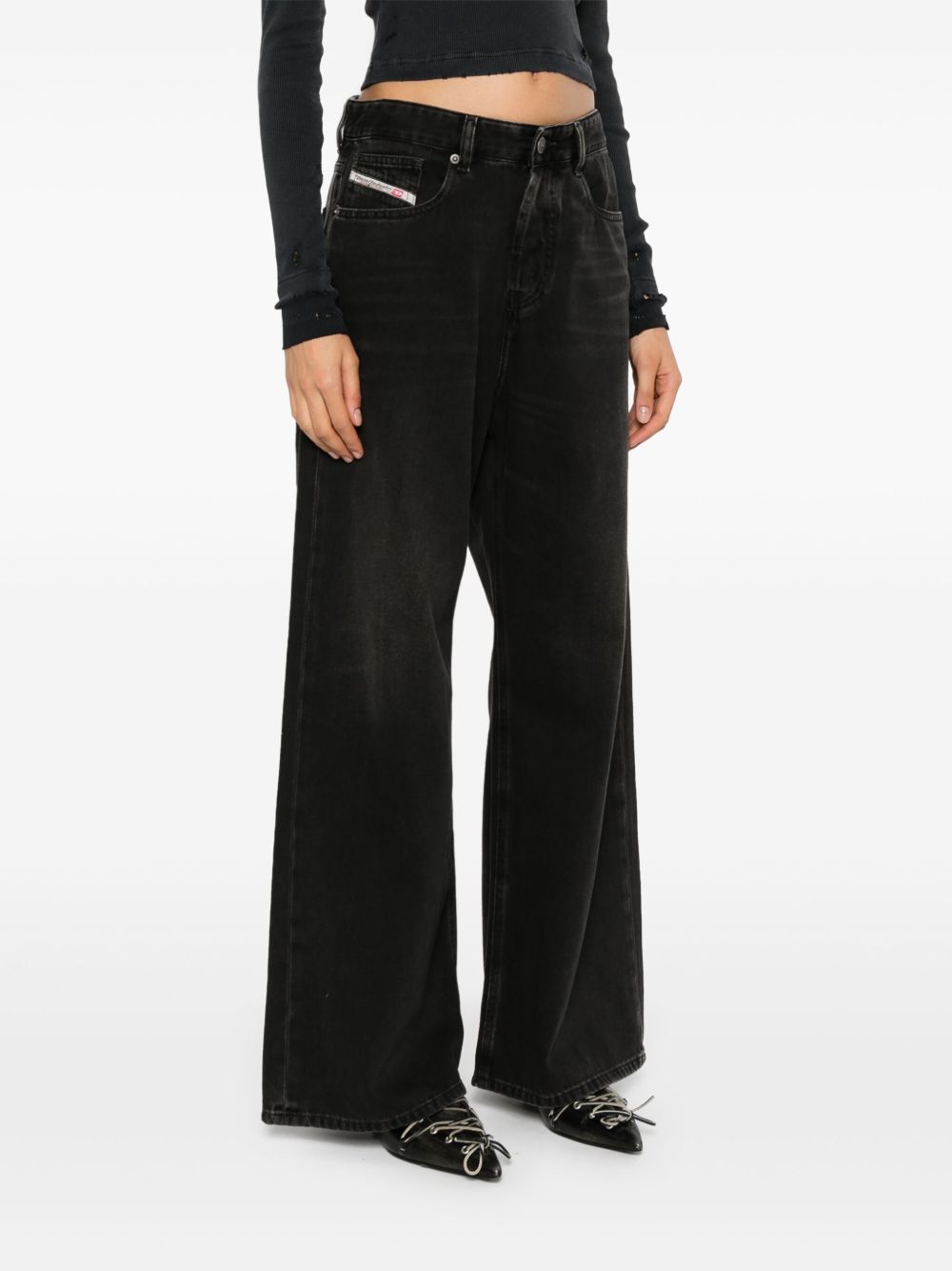 Jeans D-Sire a gamba ampia 1996 in nero Diesel - donna 