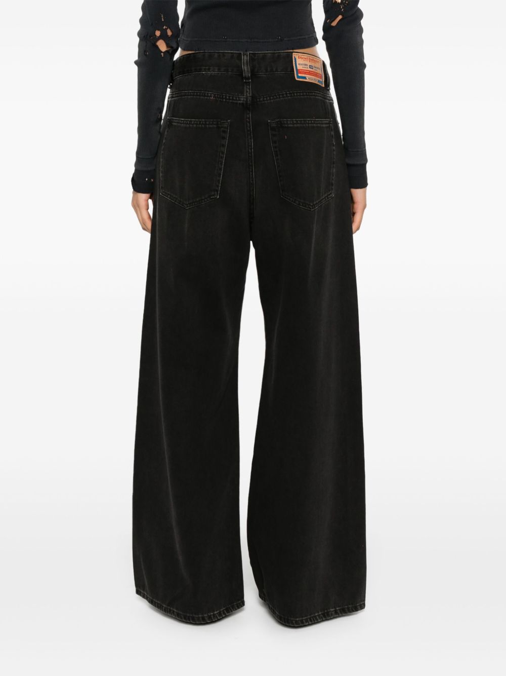 Jeans D-Sire a gamba ampia 1996 in nero Diesel - donna 