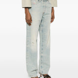Jeans cinque tasche effetto strappato in blu Diesel - donna 