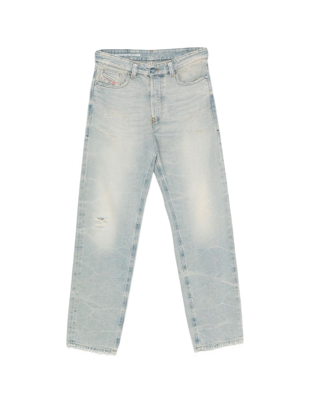 Jeans cinque tasche effetto strappato in blu Diesel - donna 