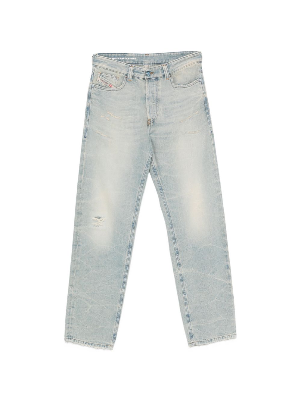 Jeans cinque tasche effetto strappato in blu Diesel - donna 