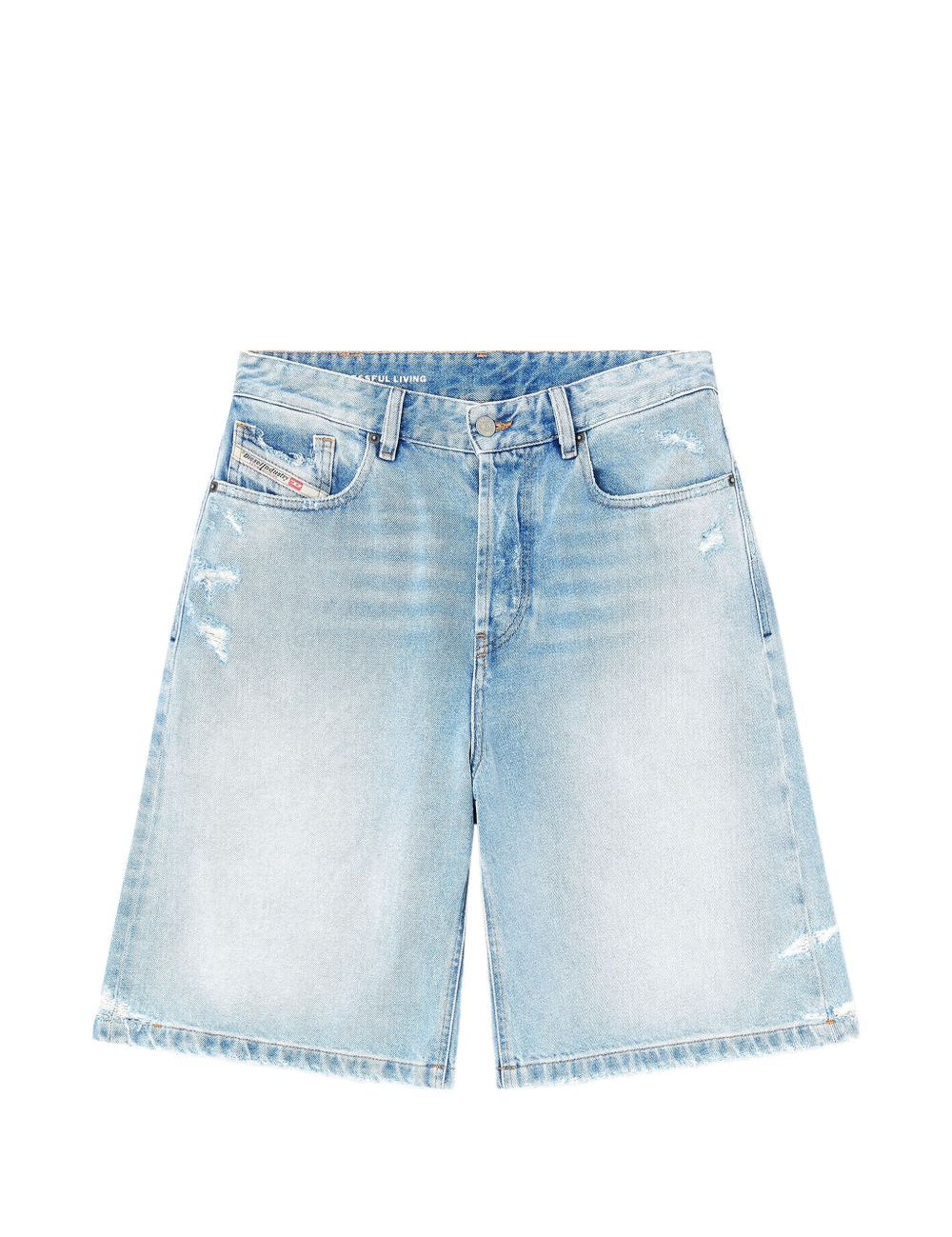 Shorts de-sire in denim blu diesel - donn 