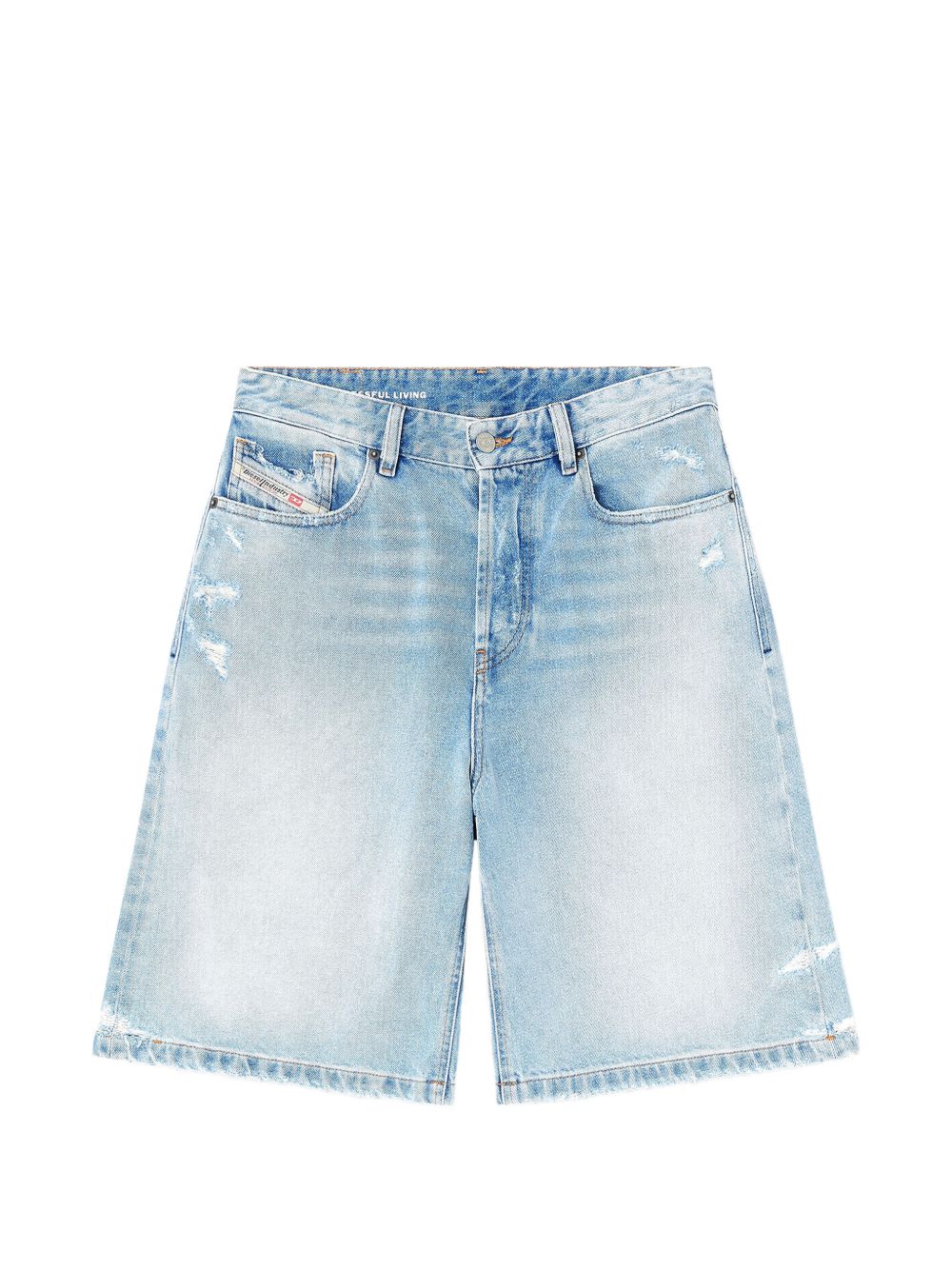 Shorts de-sire in denim blu diesel - donn 