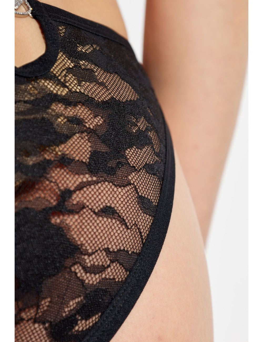 Slip in pizzo in nero Diesel - donna 