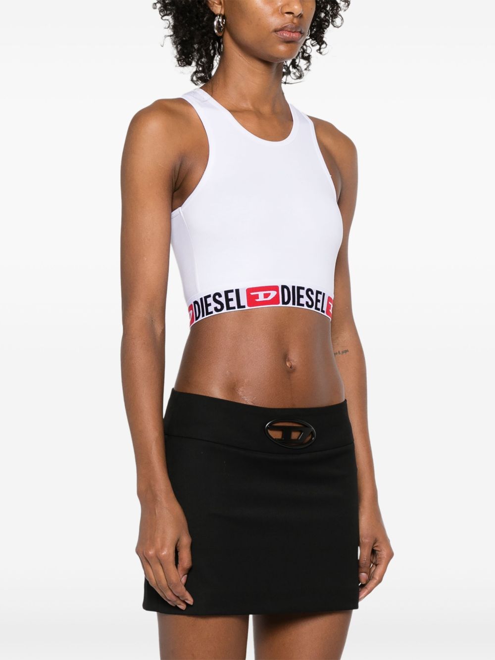 Top sportivo sandra d-core in bianco Diesel - donna 