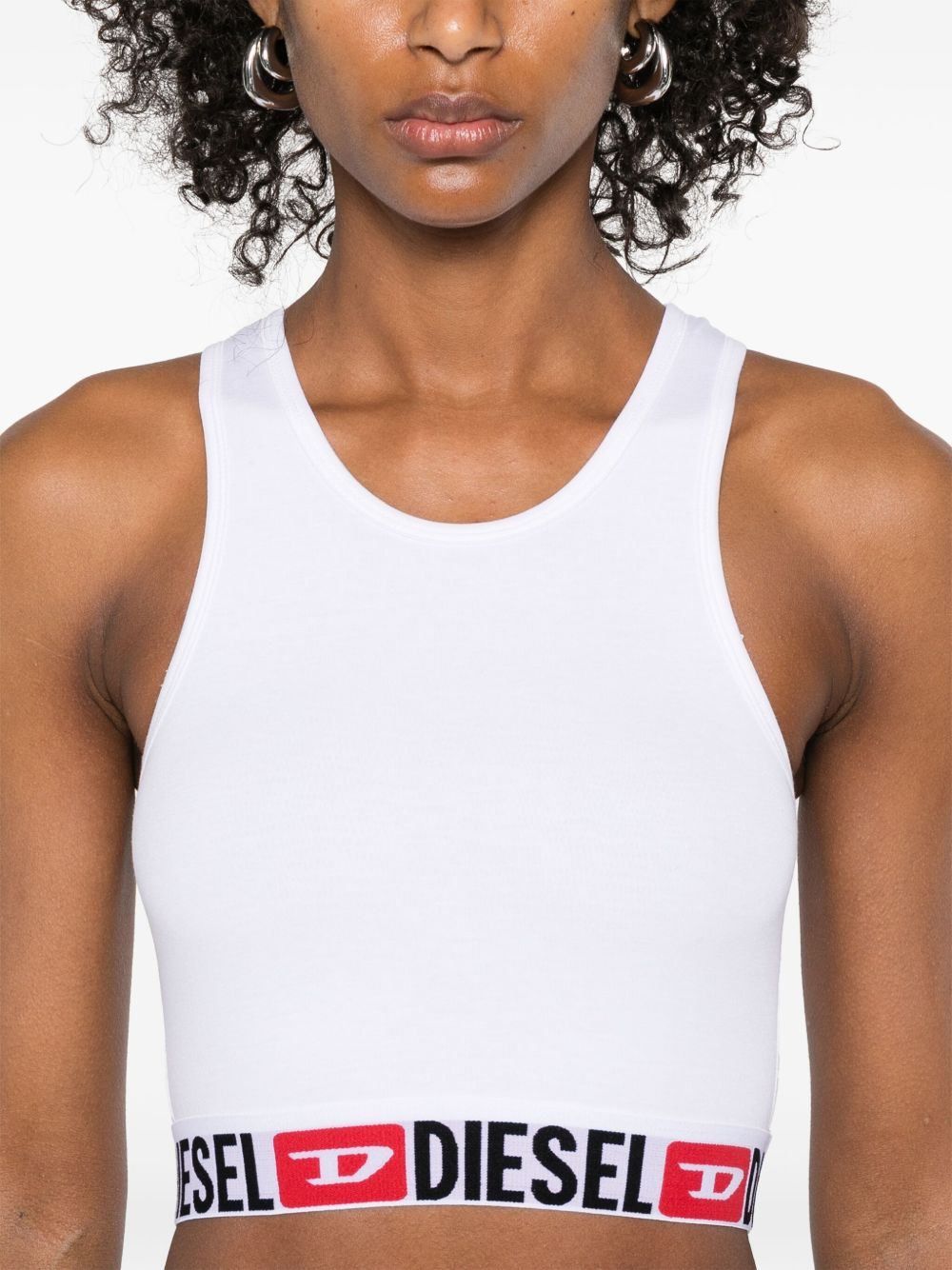 Top sportivo sandra d-core in bianco Diesel - donna 