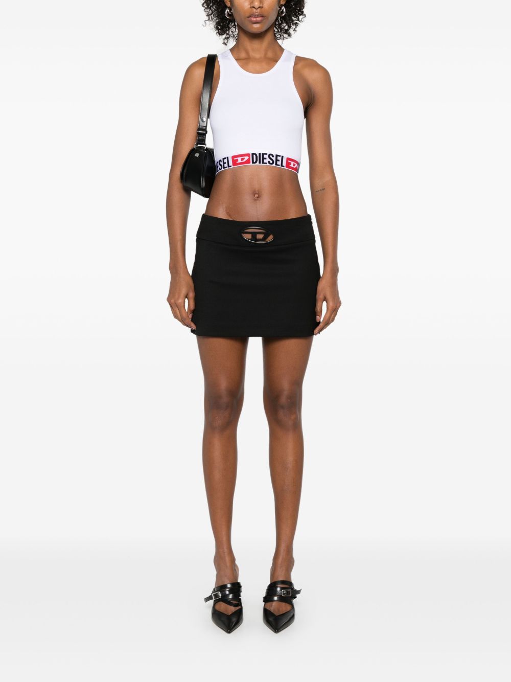 Top sportivo sandra d-core in bianco Diesel - donna 