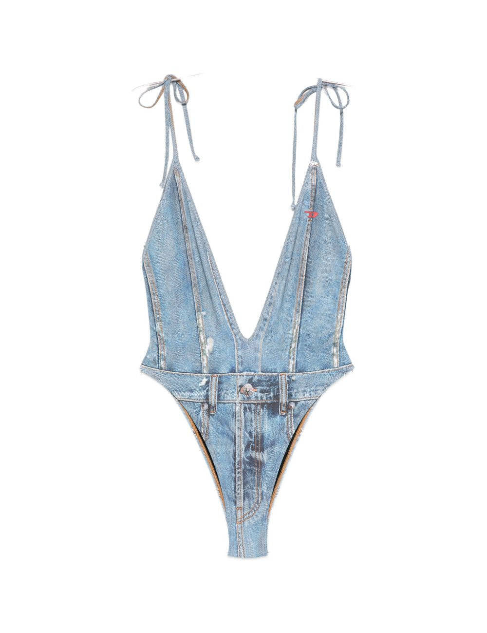 Costume con scollo profondo kinsley-dnm n celeste Diesel - donna 
