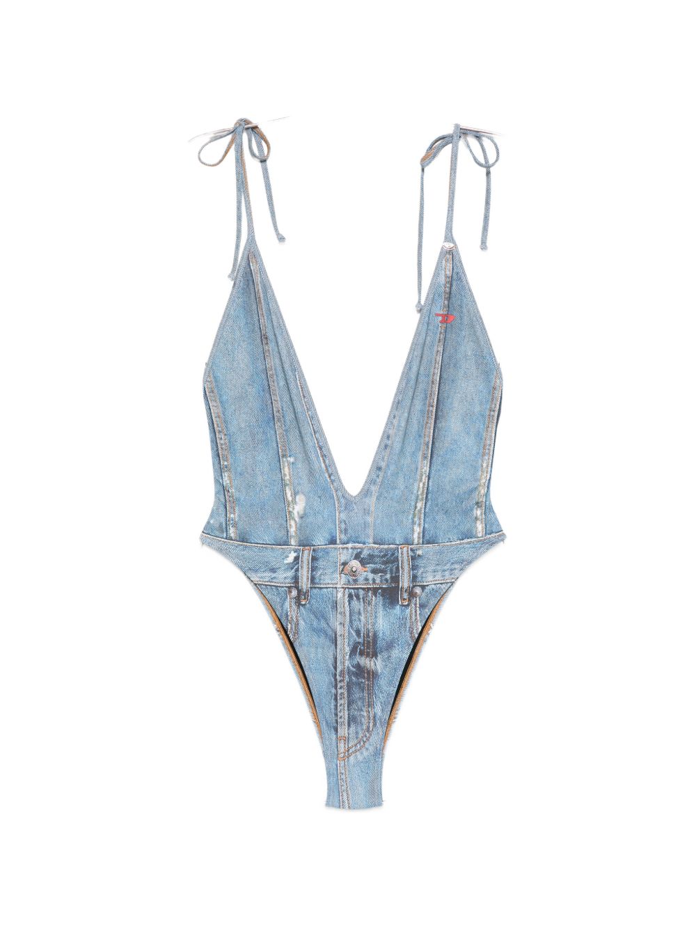 Costume con scollo profondo kinsley-dnm n celeste Diesel - donna 