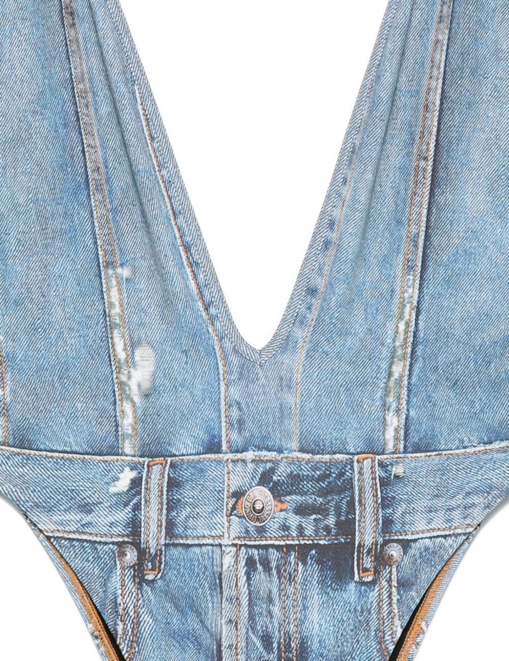 Costume con scollo profondo kinsley-dnm n celeste Diesel - donna 