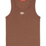 Canotta T-Anki con logo in marrone Diesel - donna 