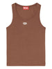 Diesel women's T-Anki logo tank top in brown