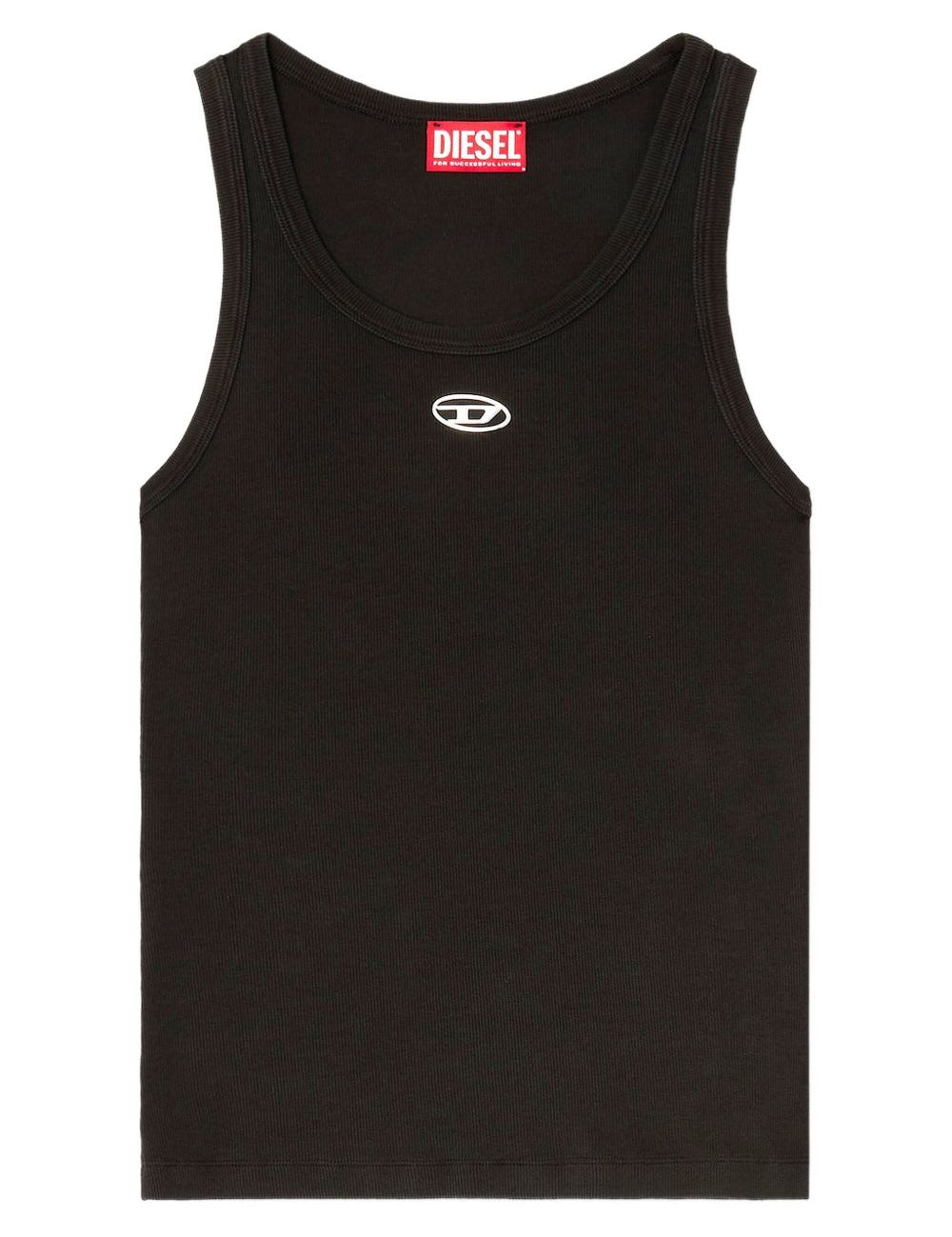 Canotta T-Anki con logo in nero Diesel - donna 