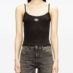 Top T-Hupy-Od in nero Diesel - donna 
