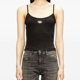 Top T-Hupy-Od in nero Diesel - donna 