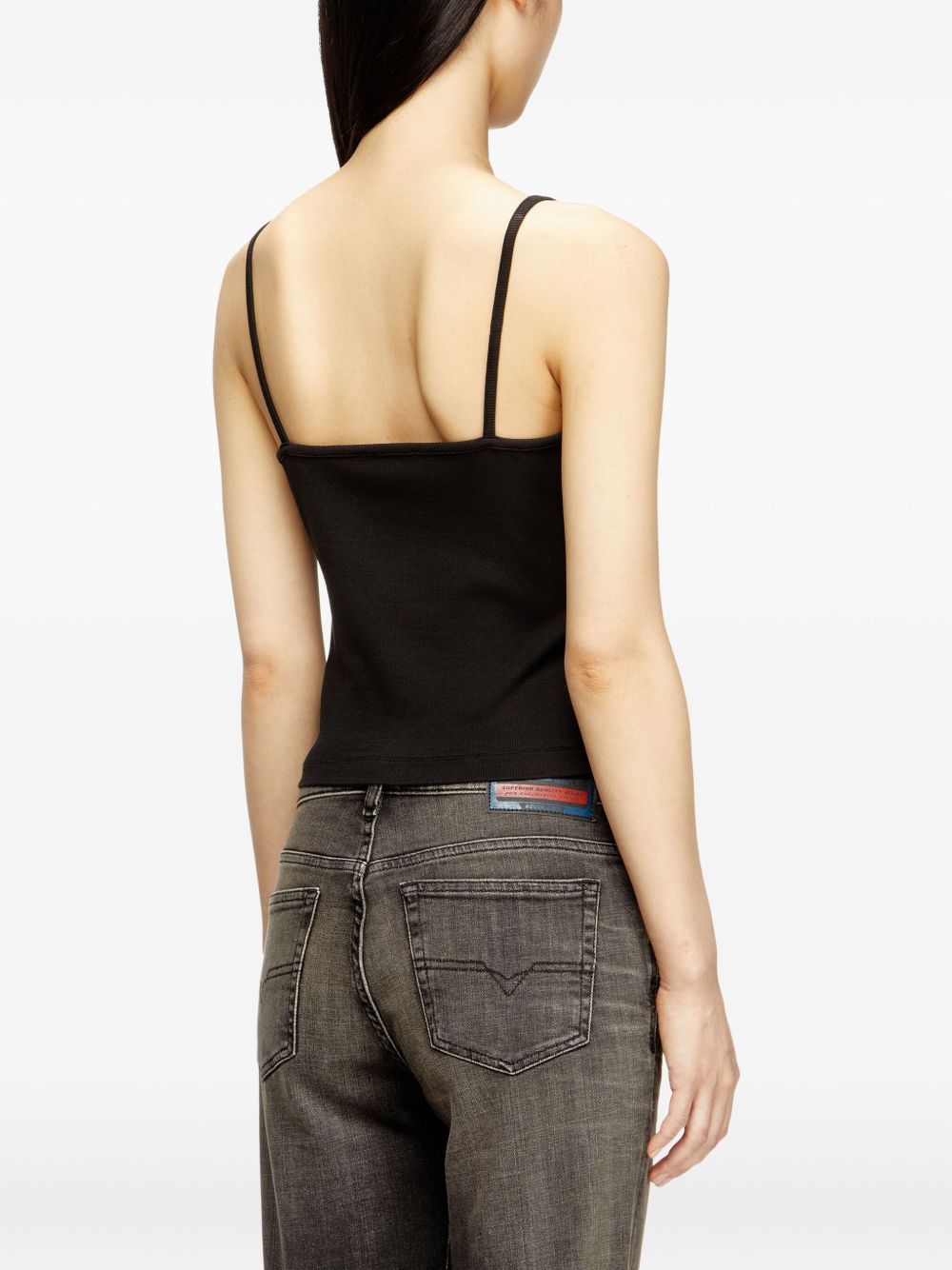 Top T-Hupy-Od in nero Diesel - donna 