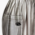Pantaloni a gamba ampia elasticizzati in argento Diesel - donna 