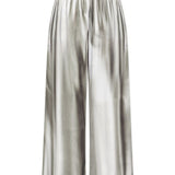 Pantaloni a gamba ampia elasticizzati in argento Diesel - donna 
