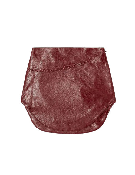 Minigonna O-Hara con logo in bordeaux Diesel - donna 
