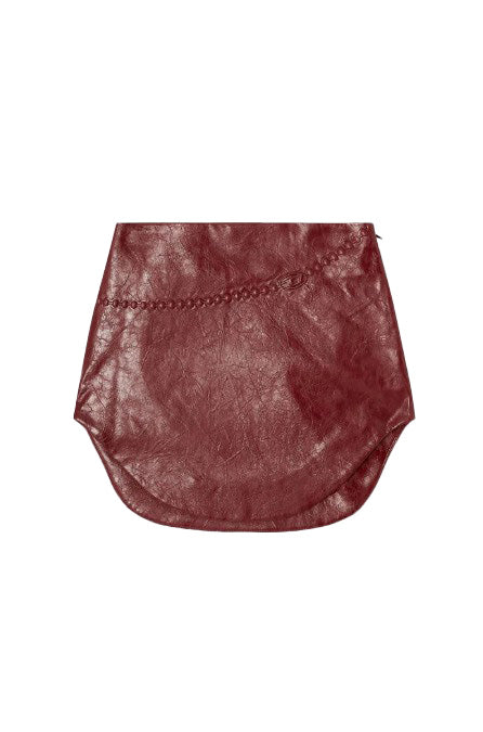 Minigonna O-Hara con logo in bordeaux Diesel - donna 