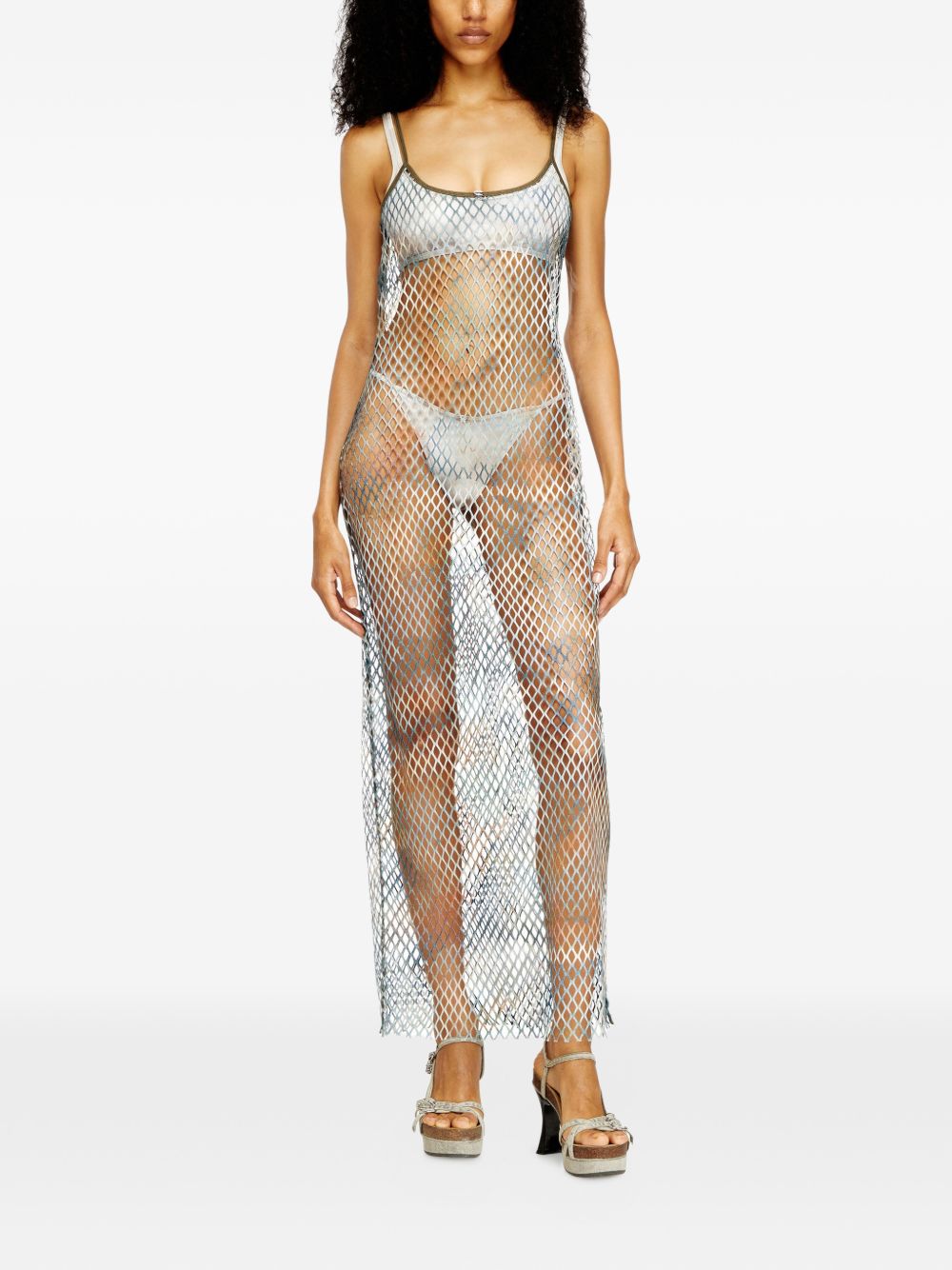 Copricostume in rete in blu Diesel - donna 