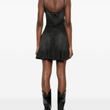 Abito corto con inserti in nero Diesel - donna 
