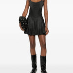 Abito corto con inserti in nero Diesel - donna 