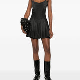 Abito corto con inserti in nero Diesel - donna 