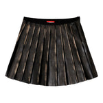 Minigonna plissé in marrone Diesel - donna 