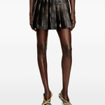 Minigonna plissé in marrone Diesel - donna 