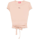 T-shirt T-Bunny-Tail-R1 a portafoglio in rosa Diesel - donna 