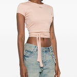 T-shirt T-Bunny-Tail-R1 a portafoglio in rosa Diesel - donna 