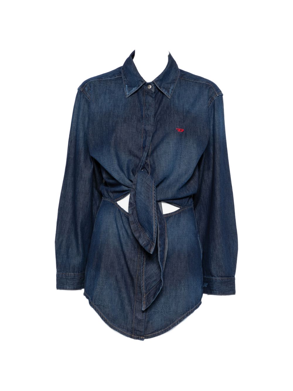 Abito camicia in blu denim Diesel - donna 